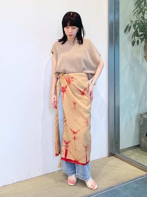 tシャツ ペーパーヤーンフレンチスリーブプルオーバー「手洗い可/和紙素材」 レディース SALON adam et ropé(サロン アダム エ ロペ) / ペーパーヤーン
