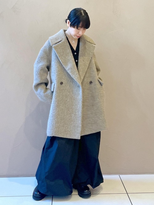 BALLI (バリ)シャギービックカラーPコート BALLI (バリ)シャギー