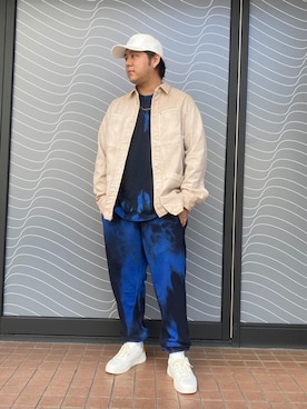 「コーディネート」｜「アイテム（キャップ）」を使った、YUSUKEさん（メンズ・173cm）の夏コーディネート