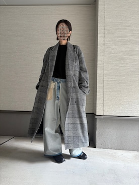 「アイテム（ピアス（両耳用））」を使った、おきゅさん（レディース・167cm）の冬コーディネート