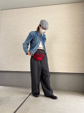 「Levi's（リーバイス）のアイテム（ジャケット/アウター）」を使った、おきゅさん（レディース・167cm）の春コーディネート