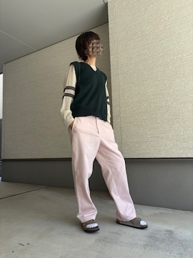 「Dickies（ディッキーズ）のアイテム（パンツ）」を使った、おきゅさん（レディース・167cm）の春コーディネート