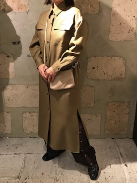 「BACKLASH（バックラッシュ）のアイテム（バッグ）」を使った、クロマメさん（レディース・161cm）の秋コーディネート