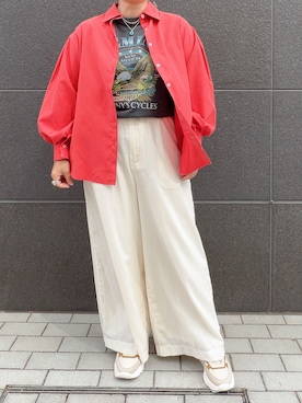 「D.A.T.E.（デイト）のアイテム」を使った、クロマメさん（レディース・161cm）の夏コーディネート