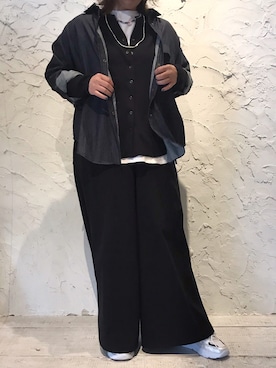 クロマメさん(レディース・161cm)の冬コーディネート