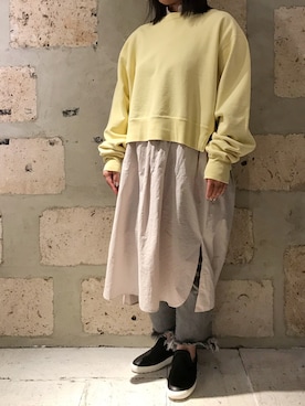 「ビーセカンド」｜「アイテム（ワンピース/ドレス）」を使った、クロマメさん（レディース・161cm）の冬コーディネート
