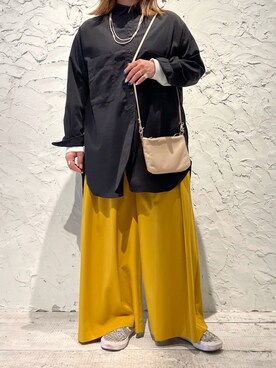 「BACKLASH（バックラッシュ）のアイテム（バッグ）」を使った、クロマメさん（レディース・161cm）の春コーディネート