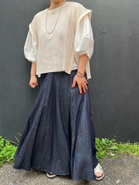 クロマメさん（レディース・161cm）の夏コーディネート