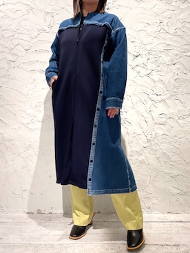 「ビーセカンド」｜「アイテム（ワンピース/ドレス）」を使った、クロマメさん（レディース・161cm）の春コーディネート