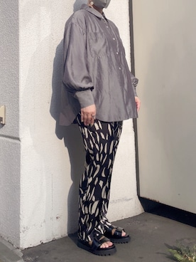 「EACH.（イーチ）のアイテム」を使った、クロマメさん（レディース・161cm）の夏コーディネート