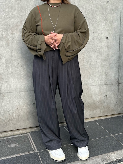 AULA AILA（アウラ アイラ）別注パイピングプルオーバー（Tシャツ