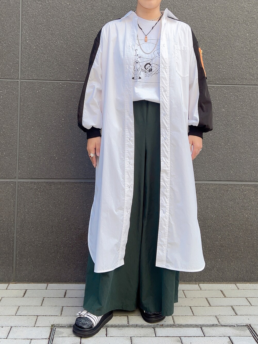 Risley（リズレー）の「Risley(リズレー) MA-1切り替えシャツ