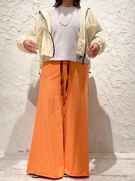 「ビーセカンド」｜「アイテム（ブルゾン）」を使った、クロマメさん（レディース・161cm）の春コーディネート