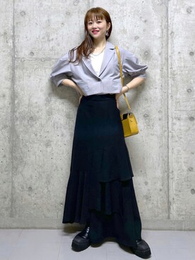「PAGEBOY CORE」｜「アイテム（その他アウター）」を使った、みはさん（レディース・155cm）の夏コーディネート