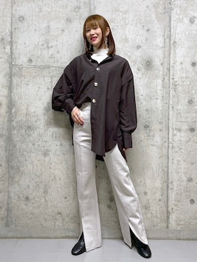 「ストレッチブーツ」｜みはさん（レディース・155cm・20代）の冬コーディネート