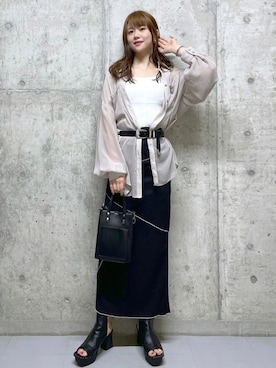 「アイテム（サンダル）」を使った、みはさん（レディース・155cm）の夏コーディネート