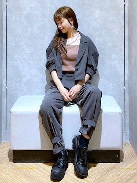 「PAGEBOY CORE」｜「アイテム（その他アウター）」を使った、みはさん（レディース・155cm）の夏コーディネート
