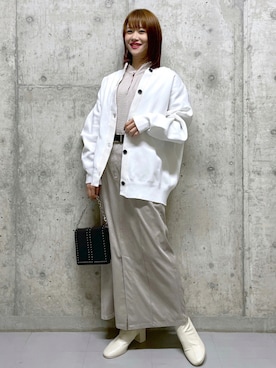 「PAGEBOY（ページボーイ）のチェーンスタッズショルダー（ショルダーバッグ）」を使った、みはさん（レディース・155cm）の秋コーディネート