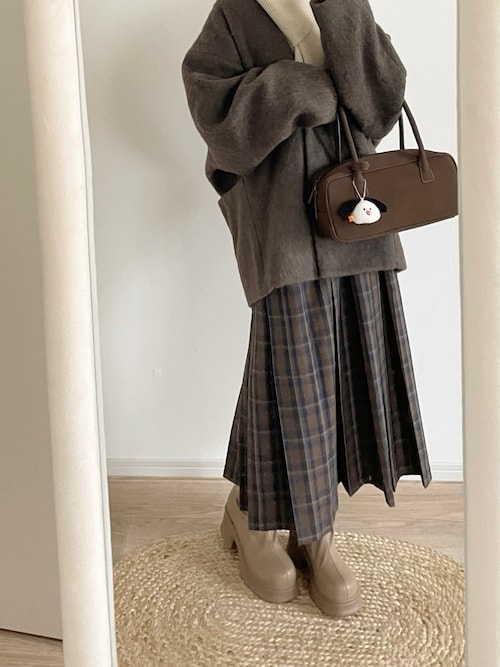 シャギードルマンコート（ノーカラージャケット）｜HUG.U（ハグユー