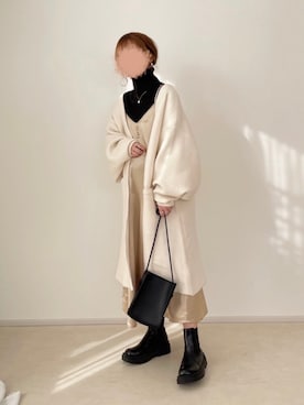 「chocomee（チョコミー）のアイテム」を使った、chocoさん（レディース・153cm）の冬コーディネート