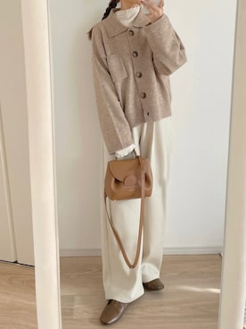 「アイテム（パンプス）」を使った、chocoさん（レディース・153cm）の秋コーディネート