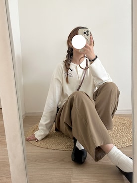 chocoさんの（GU | ジーユー）を使ったコーディネート