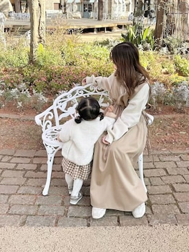 「chocomee（チョコミー）のアイテム」を使った、chocoさん（レディース・153cm）の冬コーディネート