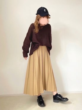 「chocomee（チョコミー）のアイテム」を使った、chocoさん（レディース・153cm）の秋コーディネート