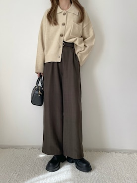 「しまむら（シマムラ）のアイテム」を使った、chocoさん（レディース・153cm）の秋コーディネート