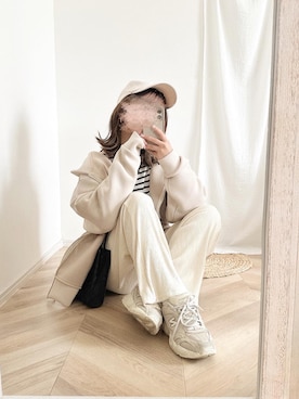 「chocomee（チョコミー）のアイテム」を使った、chocoさん（レディース・153cm）の冬コーディネート