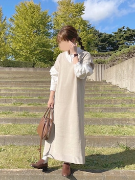 「chocomee（チョコミー）のアイテム」を使った、chocoさん（レディース・153cm）の秋コーディネート