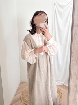 「アイテム（ワンピース）」を使った、chocoさん（レディース・153cm）の冬コーディネート