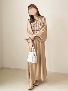 「chocomee（チョコミー）のアイテム（バッグ）」を使った、chocoさん（レディース・153cm）の秋コーディネート
