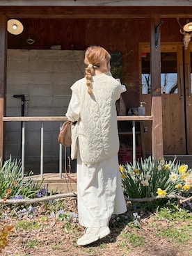 「LOWRYS FARM（ローリーズファーム）のアイテム（その他アウター）」を使った、chocoさん（レディース・153cm）の春コーディネート