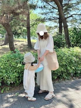 「andme（アンドミー）のアイテム」を使った、chocoさん（レディース・153cm）の夏コーディネート