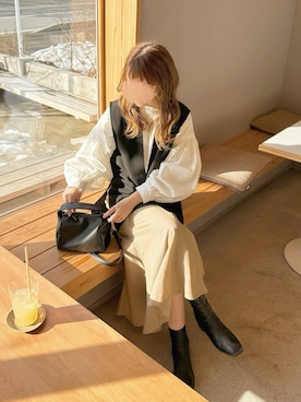 「I_am（アイアム）のアイテム」を使った、chocoさん（レディース・153cm）の冬コーディネート