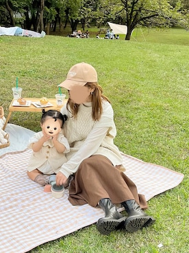 「chocomee（チョコミー）のアイテム」を使った、chocoさん（レディース・153cm）の秋コーディネート