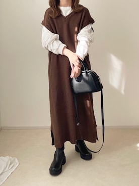 「chocomee（チョコミー）のアイテム」を使った、chocoさん（レディース・153cm）の秋コーディネート