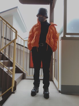 「H&M（エイチ・アンド・エム）のアイテム（ジャケット/アウター）」を使った、Ren.さん（メンズ・160cm・20代）の冬コーディネート
