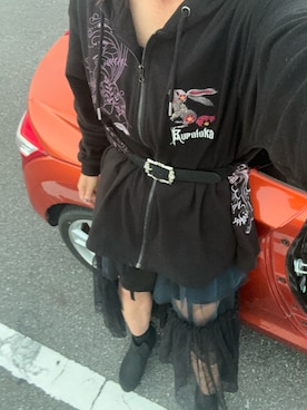 「チュールスカート」｜「アイテム（パンツ）」を使った、おささん（メンズ・168cm）の秋コーディネート