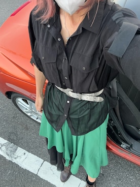 「アイテム（スカート）」を使った、おささん（メンズ・168cm）の夏コーディネート