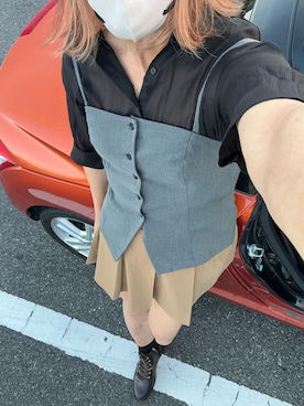 「アイテム（スカート）」を使った、おささん（メンズ・168cm）の夏コーディネート