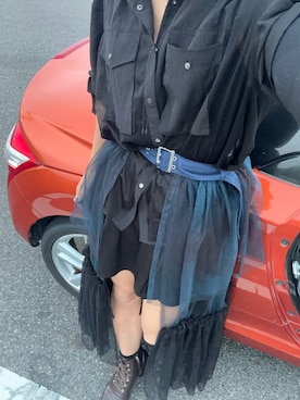 「アイテム（スカート）」を使った、おささん（メンズ・168cm）の夏コーディネート