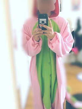 「アイテム（オールインワン・サロペット、ピンク系）」を使った、琥太郎さん（メンズ・170cm）の秋コーディネート