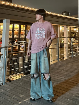 「アイテム（スニーカー）」を使った、がーさん（メンズ・177cm・20代）の夏コーディネート