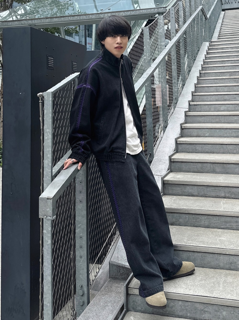 がー｜DISCOVERED×GIDEAL.のデニムジャケットを使ったコーディネート 