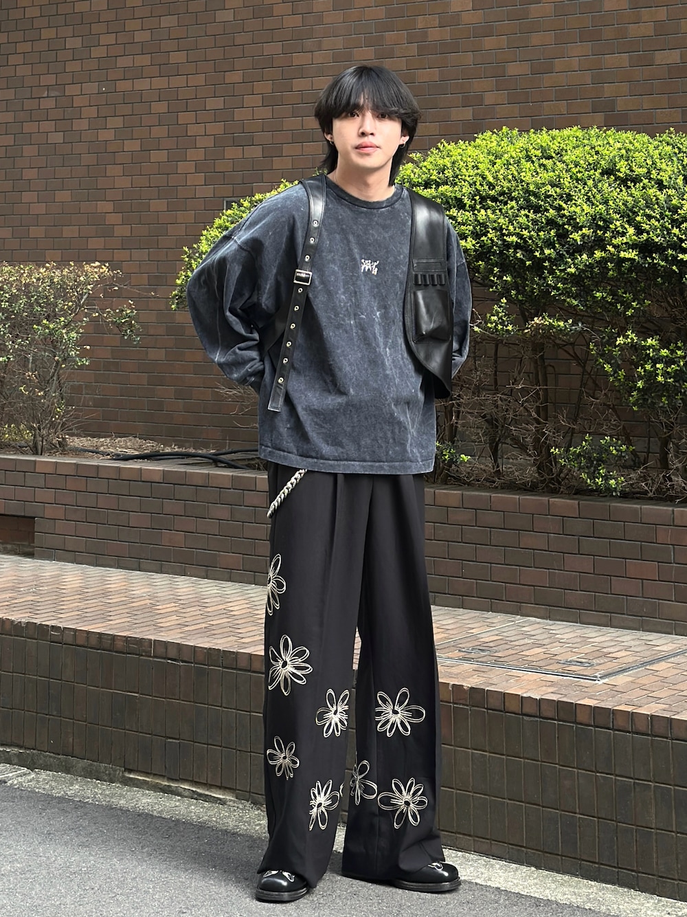 DAIRIKU Boy meets Girl ブラック レザー ベスト DAIRIKU Boy meets