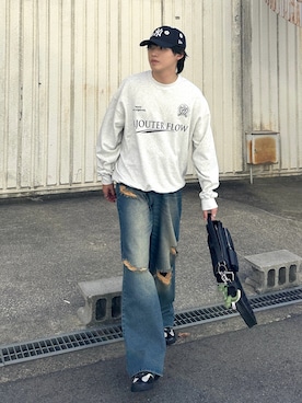 「アイテム（スウェット）」を使った、がーさん（メンズ・177cm・20代）の秋コーディネート