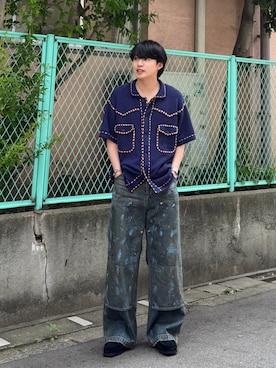 「DAIRIKU（ダイリク）のアイテム」を使った、がーさん（メンズ・177cm）の夏コーディネート