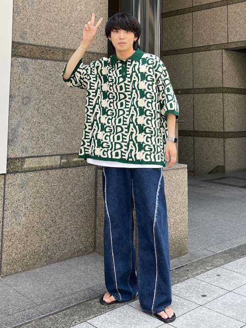 gideal デニムパンツ